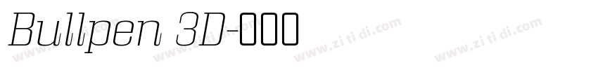 Bullpen 3D字体转换